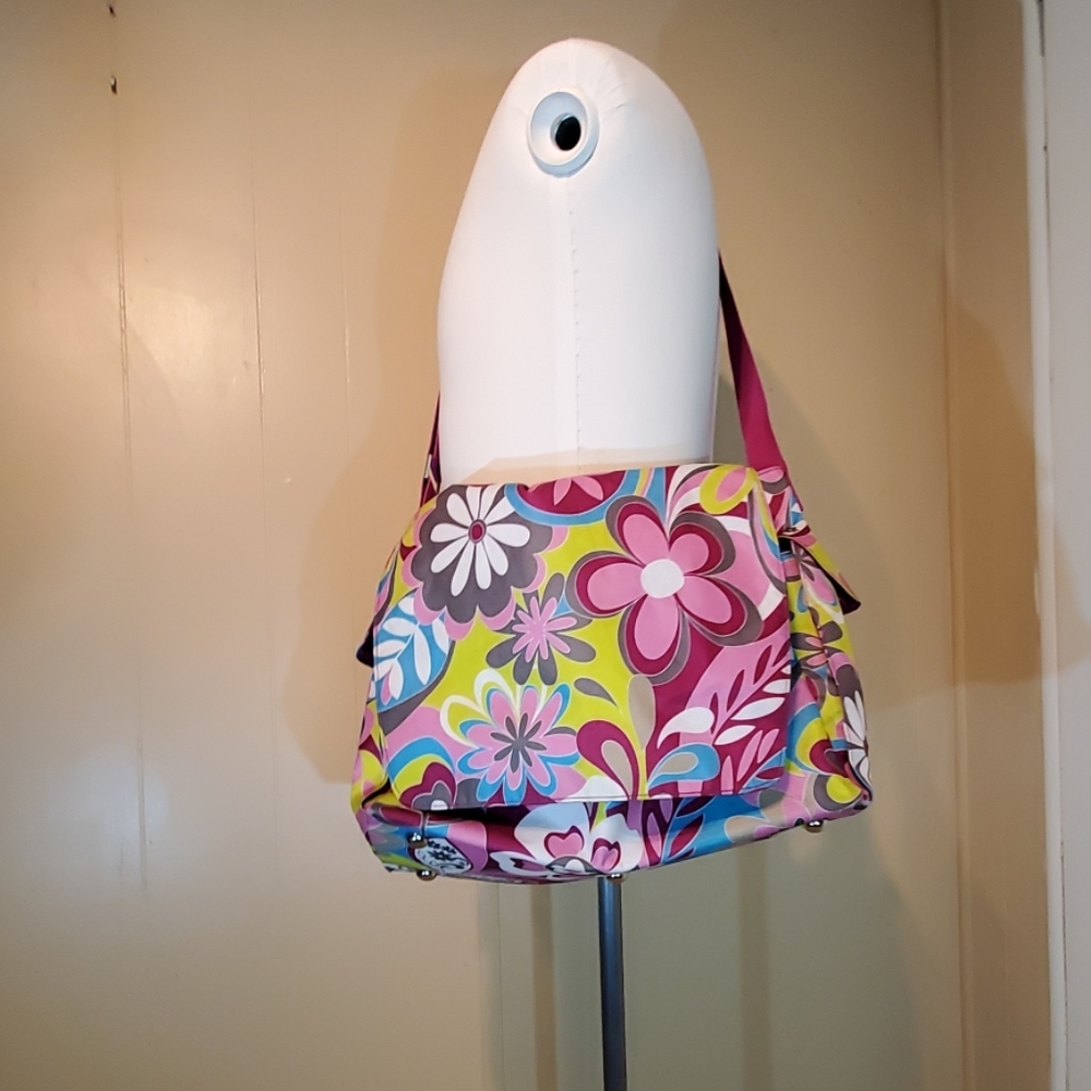 Room It Up Purple, Pink & Blue Flower Laptop Bag